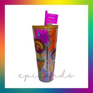 Starbucks X Tim Singleton Pride 2023 Limited Edition Glitter Cold Cup Venti 24oz
